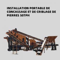 Concasseur à percussion mobile de 50 tph
