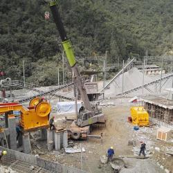 Ligne de concassage de pierre de granit Jiangsu 200TPH