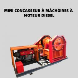 Petit concasseur à mâchoires d'une capacité de 10 à 20 t/h